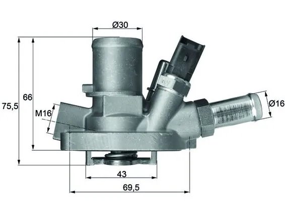 Termostat lichid racire MAHLE TI 147 80
