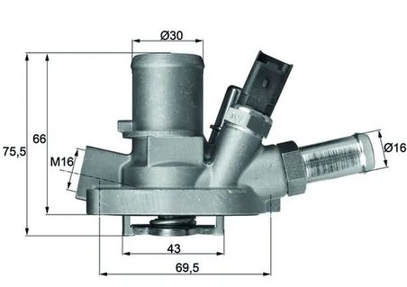 Termostat lichid racire MAHLE TI 147 80