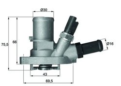 TERMOSTAT LICHID RACIRE MAHLE TI 149 88 - Compatibil cu CHRYSLER, FIAT, FORD, LANCIA