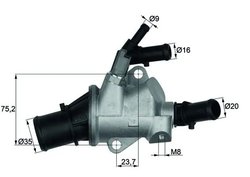 TERMOSTAT LICHID RACIRE MAHLE TI 148 88 - Compatibil cu ALFA ROMEO, FIAT