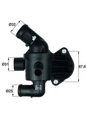 TERMOSTAT LICHID RACIRE MAHLE TI 15 92 - Compatibil cu AUDI, SEAT, SKODA, VW