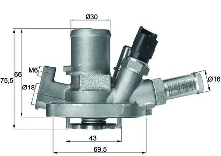 Termostat lichid racire MAHLE TI 151 80