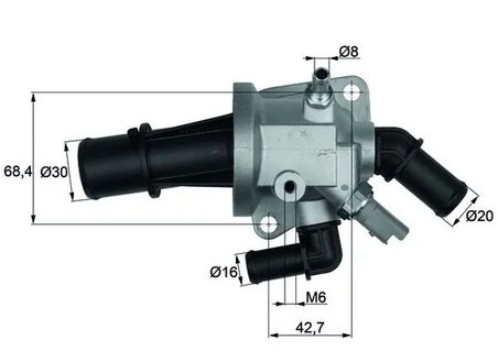 Termostat lichid racire MAHLE TI 153 88