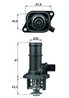 Termostat lichid racire MAHLE TI 16 105