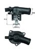 TERMOSTAT LICHID RACIRE MAHLE TI 17 109 - Compatibil cu AUDI, VW