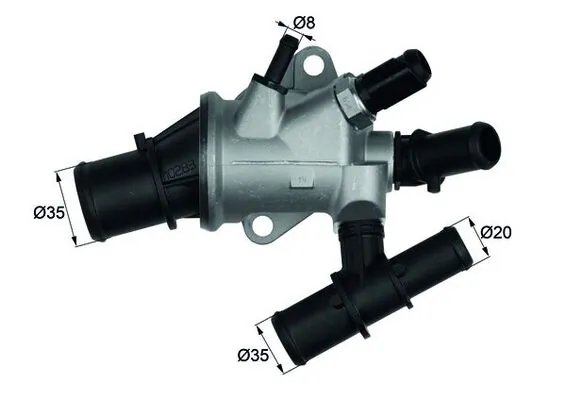 TERMOSTAT LICHID RACIRE MAHLE TI 170 88 - Compatibil cu FIAT