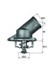 Termostat lichid racire MAHLE TI 224 92
