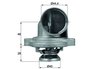 Termostat lichid racire MAHLE TI 23 80