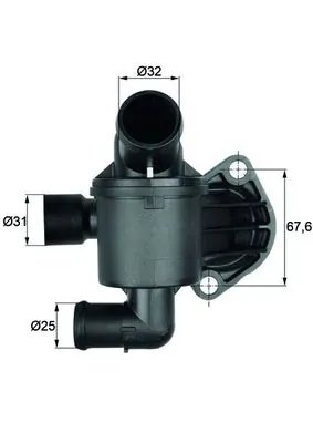 TERMOSTAT LICHID RACIRE MAHLE TI 35 87 - Compatibil cu VW
