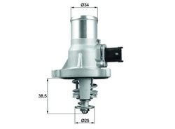TERMOSTAT LICHID RACIRE MAHLE TM 41 105 - Compatibil cu ALFA ROMEO, CHEVROLET, FIAT, OPEL, VAUXHALL