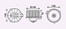 Ventilator habitaclu Ava Quality Cooling TO8735