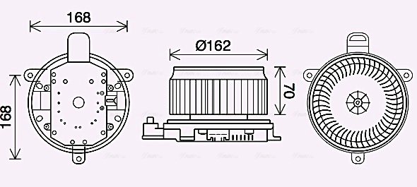 Ventilator habitaclu Ava Quality Cooling TO8740