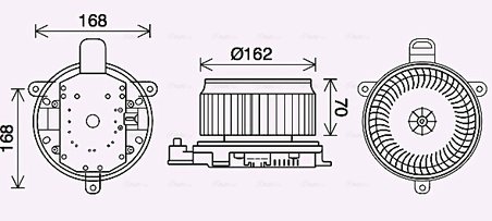 Ventilator habitaclu Ava Quality Cooling TO8740