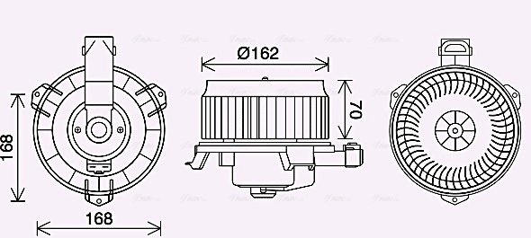 Ventilator habitaclu Ava Quality Cooling TO8743