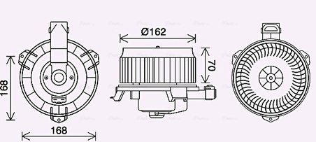 Ventilator habitaclu Ava Quality Cooling TO8743