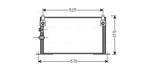 RADIATOR CLIMATIZARE AVA QUALITY COOLING TOA5585 - Compatibil cu TOYOTA