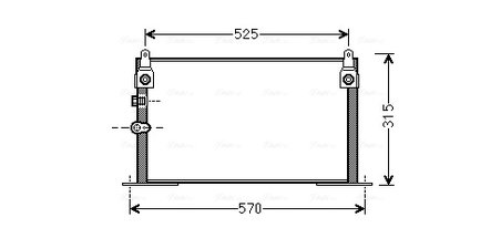 RADIATOR CLIMATIZARE AVA QUALITY COOLING TOA5585 - Compatibil cu TOYOTA
