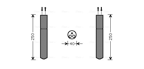USCATOR AER CONDITIONAT AVA QUALITY COOLING TOD415 - Compatibil cu CHRYSLER, DODGE, JEEP, LANCIA