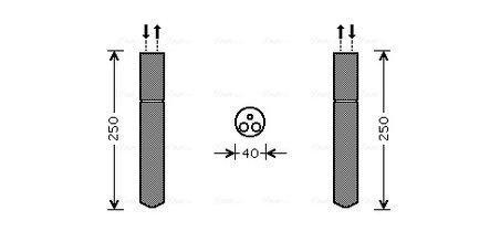 USCATOR AER CONDITIONAT AVA QUALITY COOLING TOD415 - Compatibil cu CHRYSLER, DODGE, JEEP, LANCIA