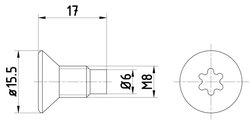 Surub, disc frana Textar TPM0004