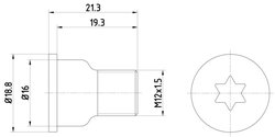 SURUB, DISC FRANA TEXTAR TPM0005 - Compatibil cu AUDI, BENTLEY, MERCEDES-BENZ, PORSCHE, PUCH, VW