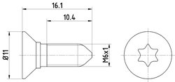 Surub, disc frana Textar TPM0008