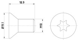 Surub, disc frana Textar TPM0010