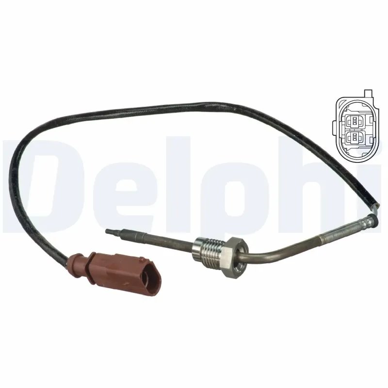 SENZOR TEMPERATURA GAZE EVACUARE DELPHI TS30086 - Compatibil cu AUDI, SEAT, SKODA, VW