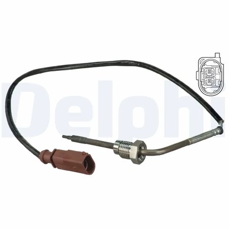 SENZOR TEMPERATURA GAZE EVACUARE DELPHI TS30086 - Compatibil cu AUDI, SEAT, SKODA, VW