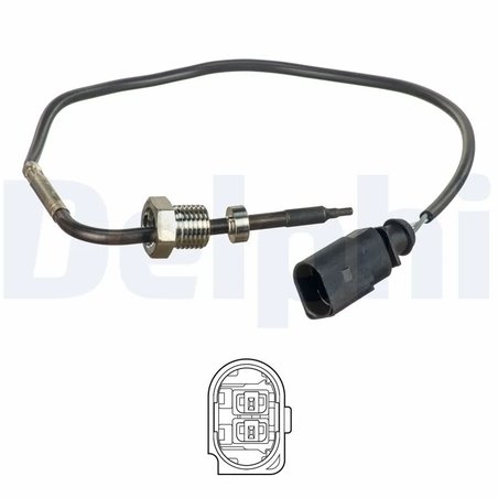 SENZOR TEMPERATURA GAZE EVACUARE DELPHI TS30140 - Compatibil cu AUDI, VW