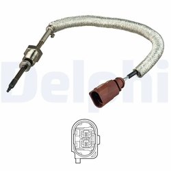 SENZOR TEMPERATURA GAZE EVACUARE DELPHI TS30145 - Compatibil cu AUDI