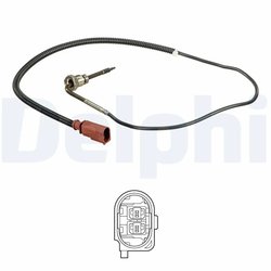 SENZOR TEMPERATURA GAZE EVACUARE DELPHI TS30160 - Compatibil cu VW