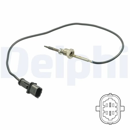 SENZOR TEMPERATURA GAZE EVACUARE DELPHI TS30201 - Compatibil cu FIAT