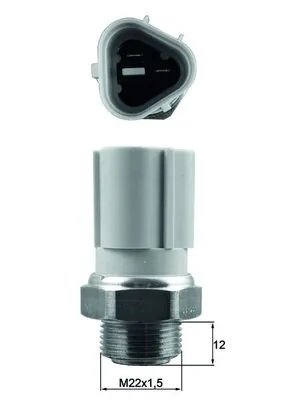 Comutator temperatura ventilator radiator MAHLE TSW 57