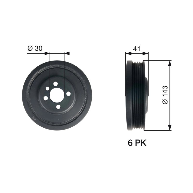 Fulie arbore cotit / vibrochen Gates TVD1001
