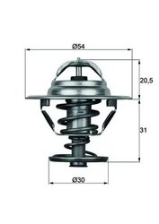 TERMOSTAT LICHID RACIRE MAHLE TX 10 88D - Compatibil cu LAND ROVER, SAAB, VOLVO