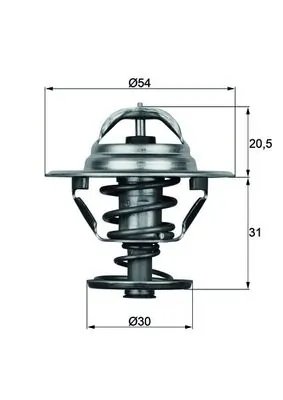 TERMOSTAT LICHID RACIRE MAHLE TX 10 88D - Compatibil cu LAND ROVER, SAAB, VOLVO