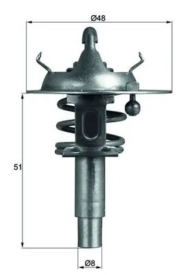 Termostat lichid racire MAHLE TX 106 90D