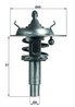 Termostat lichid racire MAHLE TX 106 90D