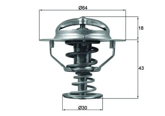 Termostat lichid racire MAHLE TX 114 82D