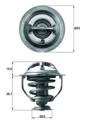 TERMOSTAT LICHID RACIRE MAHLE TX 117 95D - Compatibil cu AUDI, VW