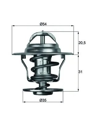 Termostat lichid racire MAHLE TX 13 71D