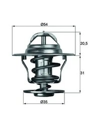 TERMOSTAT LICHID RACIRE MAHLE TX 13 92D - Compatibil cu OPEL, RENAULT, VAUXHALL, VOLVO