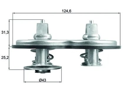 Termostat lichid racire MAHLE TX 141 83