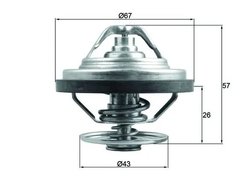 TERMOSTAT LICHID RACIRE MAHLE TX 158 87 - Compatibil cu ERF, FAP, MAN, NEOPLAN, TEMSA, VAN HOOL
