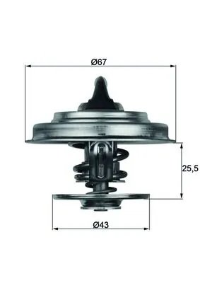Termostat lichid racire MAHLE TX 18 79D