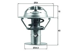 TERMOSTAT LICHID RACIRE MAHLE TX 180 86D - Compatibil cu FORD, FORD USA, JAGUAR, MAZDA, VW