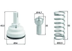 TERMOSTAT LICHID RACIRE MAHLE TX 182 87D - Compatibil cu VW