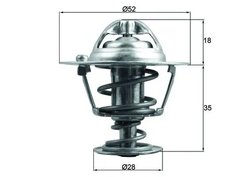 TERMOSTAT LICHID RACIRE MAHLE TX 184 78D - Compatibil cu ACURA, HONDA, ROVER