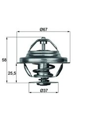 TERMOSTAT LICHID RACIRE MAHLE TX 20 80D - Compatibil cu MERCEDES-BENZ, PUCH